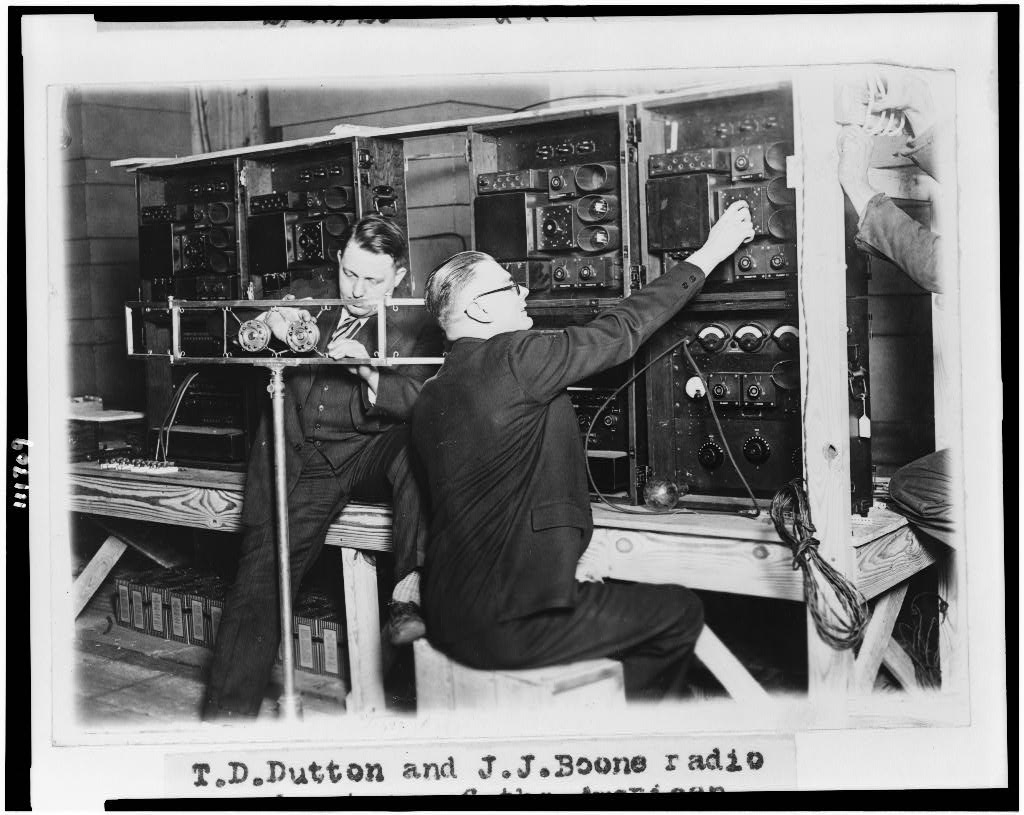 Radio broadcasters operating early radio equipment